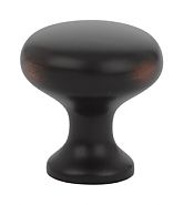 Emtek Solid Brass Round Providence 1" (25mm) Cabinet Knob (Oil Rubbed Bronze)