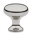 Emtek Solid Brass Round Providence 1" (25mm) Cabinet Knob (Polished Nickel)