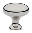 Emtek Solid Brass Round Providence 1-1/4" (32mm) Cabinet Knob (Polished Nickel)