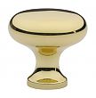 Emtek Solid Brass Round Providence 1-1/4" (32mm) Cabinet Knob (Polished Brass)