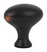 Emtek Solid Brass Oval 1" (25mm) Cabinet Knob (Oil Rubbed Bronze)