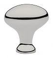 Emtek Solid Brass Oval 1" (25mm) Cabinet Knob (Polished Nickel)