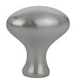 Emtek Solid Brass Oval 1" (25mm) Cabinet Knob (Satin Nickel)