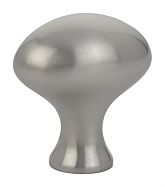 Emtek Solid Brass Oval 1-1/4" (32mm) Cabinet Knob (Satin Nickel)