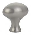 Emtek Solid Brass Oval 1-1/4" (32mm) Cabinet Knob (Satin Nickel)