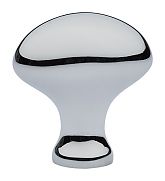Emtek Solid Brass Oval 1-1/4" (32mm) Cabinet Knob (Polished Chrome)