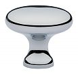 Emtek Solid Brass Round Providence 1-3/4" (44mm) Wardrobe Cabinet Knob (Polished Chrome)