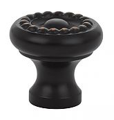 Emtek Solid Brass 1" (25mm) Rope Cabinet Knob (Oil Rubbed Bronze)