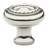 Emtek Solid Brass 1-3/4" (44mm) Rope Wardrobe Cabinet Knob (Polished Chrome)