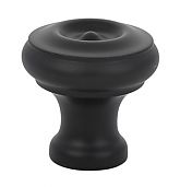 Emtek Solid Brass 1" (25mm) Cabinet Knob (Flat Black)