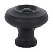 Emtek Solid Brass 1-1/4" (32mm) Cabinet Knob (Flat Black)
