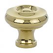 Emtek Solid Brass 1-1/4" (32mm) Cabinet Knob (Polished Brass)