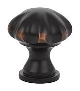 Emtek Solid Brass Melon 1-1/4" (32mm) Cabinet Knob (Oil Rubbed Bronze)