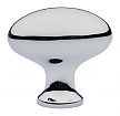 Emtek Solid Brass Oval 1-3/4" (44mm) Wardrobe Cabinet Knob (Polished Chrome)