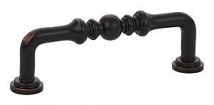 Emtek Solid Brass Spindle 3-1/2" (89mm) Center-to-Center Cabinet Pull (Oil Rubbed Bronze)