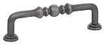 Emtek Solid Brass Spindle 6" (152mm) Center-to-Center Cabinet Pull (Pewter)