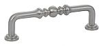 Emtek Solid Brass Spindle 4" (102mm) Center-to-Center Cabinet Pull (Satin Nickel)