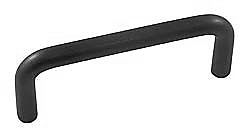 Emtek Solid Brass 4" (102mm) Center-to-Center Cabinet Pull (Flat Black)