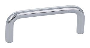 Emtek Solid Brass 3" (76mm) Center-to-Center Cabinet Pull (Polished Chrome)