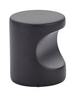 Emtek Contemporary Brass 7/8" (22mm) Cabinet Finger Pull (Flat Black)