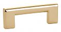 Emtek Contemporary Brass 3" (76mm) Center-to-Center Trail Cabinet Pull (Unlacquered Brass)