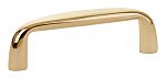 Emtek Contemporary Brass 3" (76mm) Center-to-Center Orbit Cabinet Pull (Unlacquered Brass)