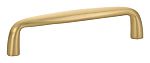 Emtek Contemporary Brass 4" (102mm) Center-to-Center Orbit Cabinet Pull (Satin Brass)