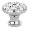 Emtek Ribbon and Reed 1-3/4" (44mm) Knob (Polished Chrome)