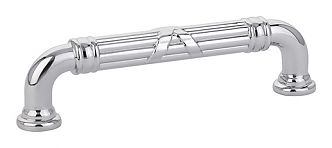 Emtek Ribbon and Reed 4" (102mm) Center-to-Center Estate Pull (Polished Chrome)