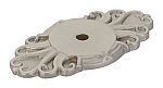 Emtek Ribbon and Reed 2-1/2" (64mm) Backplate for Knobs (Satin Nickel)