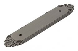 Emtek Ribbon and Reed 4" (102mm) Center-to-Center Backplate for Pulls (Pewter)