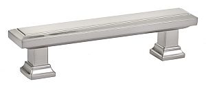 Emtek Geometric  3-1/2" (89mm) Center-to-Center Rectangular Pull (Satin Nickel)