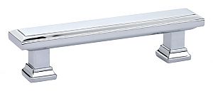 Emtek Geometric  3-1/2" (89mm) Center-to-Center Rectangular Pull (Polished Chrome)