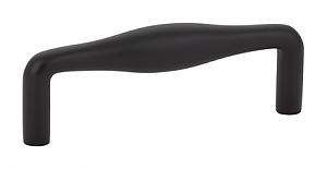 Emtek Mid-Century Modern 3-1/2" (89mm) Center-to-Center Dane Pull (Flat Black)