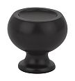 Emtek Mid-Century Modern 1" (25mm) Atomic Knob (Flat Black)