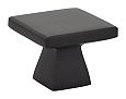 Emtek Mid-Century Modern 1-3/4" (44mm) Podium Knob (Flat Black)