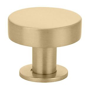 Emtek Mid-Century Modern 1-3/4" (44mm) Cadet Knob (Satin Brass)
