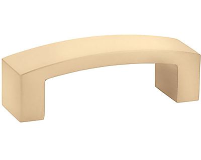 Emtek Mid-Century Modern 4" (102mm) Center-to-Center Bauhaus Pull (Satin Brass)