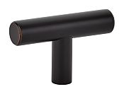 Emtek Solid Brass 2" (51mm) Bar Knob (Oil Rubbed Bronze)