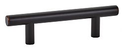 Emtek Solid Brass 3" (76mm) Center-to-Center Cabinet Bar Pull - 5" (128mm) Overall Length (Oil Rubbed Bronze)
