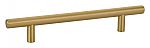 Emtek Solid Brass 5" (128mm) Center-to-Center Cabinet Bar Pull - 7-1/2" (191mm) Overall Length (Satin Brass)