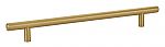 Emtek Solid Brass 8" (203mm) Center-to-Center Cabinet Bar Pull - 10-1/2" (267mm) Overall Length (Satin Brass)