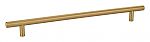 Emtek Solid Brass 10" (254mm) Center-to-Center Cabinet Bar Pull - 12-1/2" (318mm) Overall Length (Satin Brass)