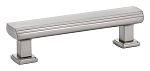 Emtek Art Deco 3-1/2" (89mm) Center-to-Center Art Deco Cabinet Pull (Satin Nickel)