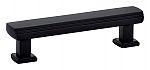 Emtek Art Deco 3-1/2" (89mm) Center-to-Center Art Deco Cabinet Pull (Flat Black)