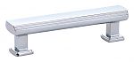 Emtek Art Deco 3-1/2" (89mm) Center-to-Center Art Deco Cabinet Pull (Polished Chrome)