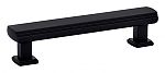 Emtek Art Deco 4" (102mm) Center-to-Center Art Deco Cabinet Pull (Flat Black)