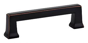 Emtek Art Deco 3-1/2" (89mm) Center-to-Center Alexander Cabinet Pull (Oil Rubbed Bronze)