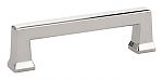 Emtek Art Deco 3-1/2" (89mm) Center-to-Center Alexander Cabinet Pull (Polished Nickel)