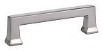 Emtek Art Deco 3-1/2" (89mm) Center-to-Center Alexander Cabinet Pull (Satin Nickel)